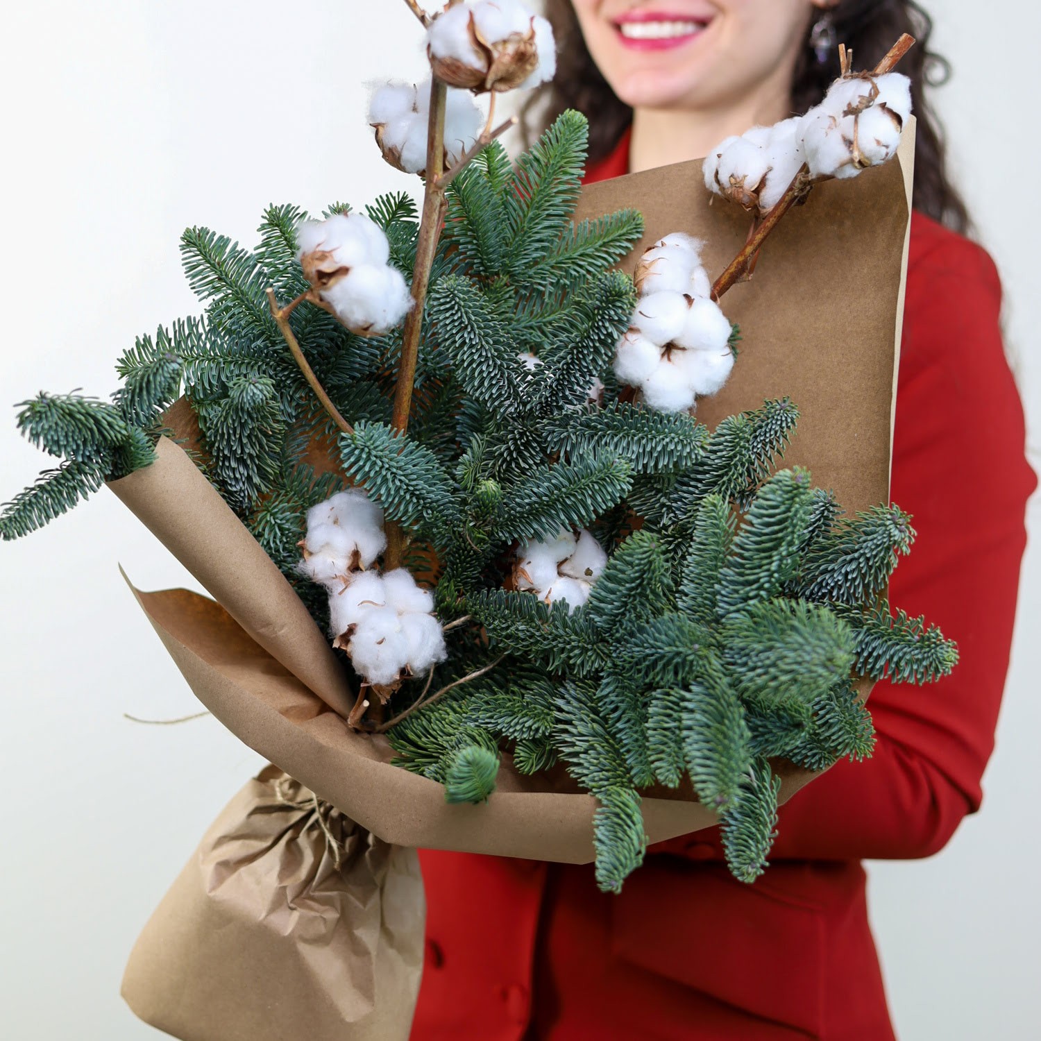 Букет "Нобилис с хлопком" M