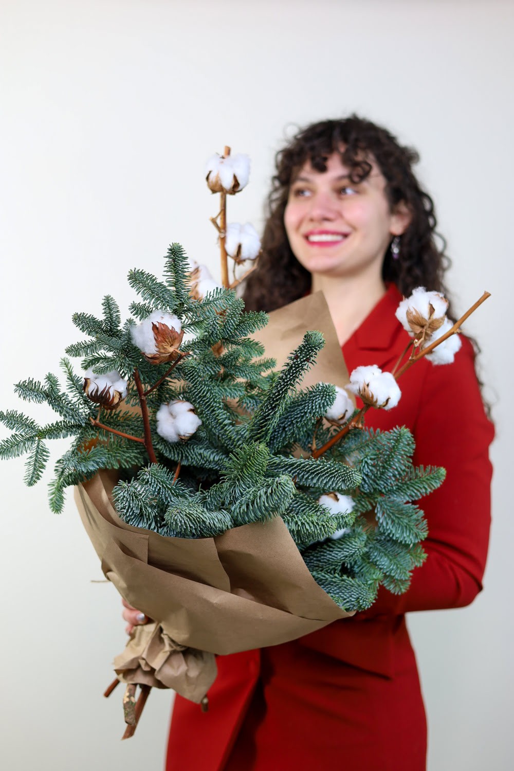 Букет "Нобилис с хлопком" L — изображение 2