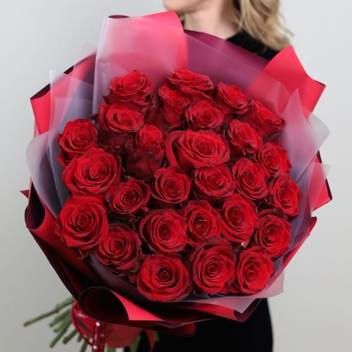 Большой букет эквадорских роз