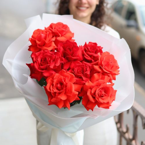 Букет из 9 французских роз