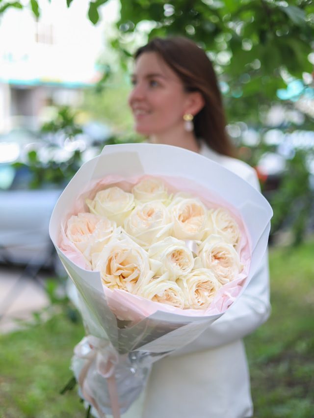 11 роз White O'Hara в оформлении — изображение 2
