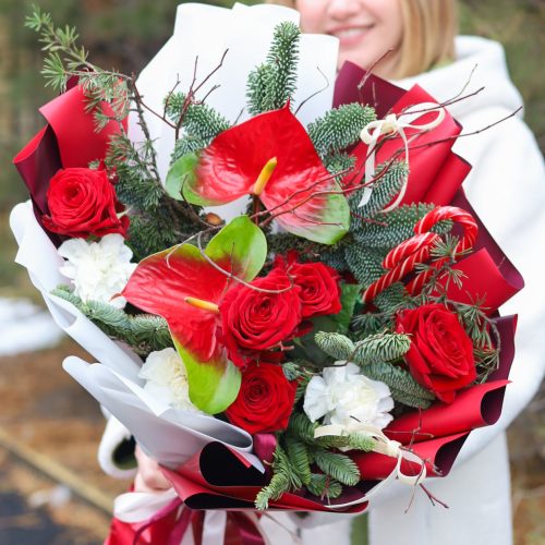 Авторский букет "Аромат Рождества"