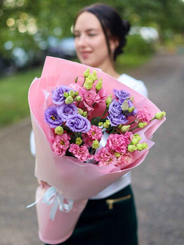 Ажурный букет эустомы — изображение 2