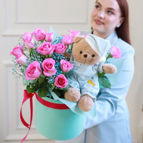 Большая композиция "Розовые сны"