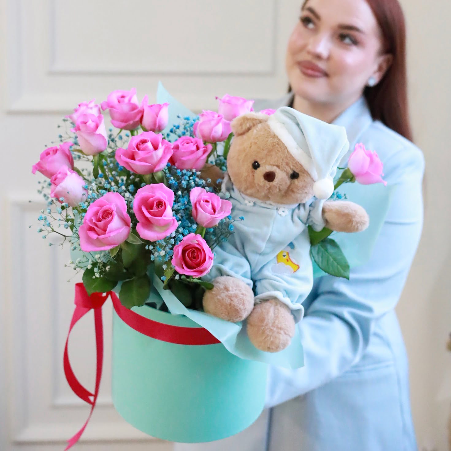 Большая композиция "Розовые сны"