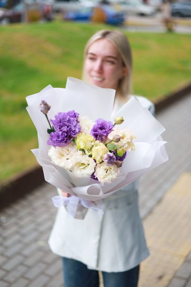 Букет ажурной эустомы — изображение 2