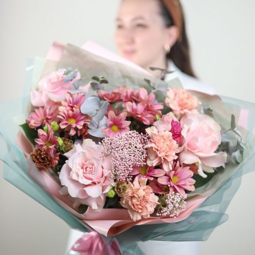 Нежный букет с французскими розами