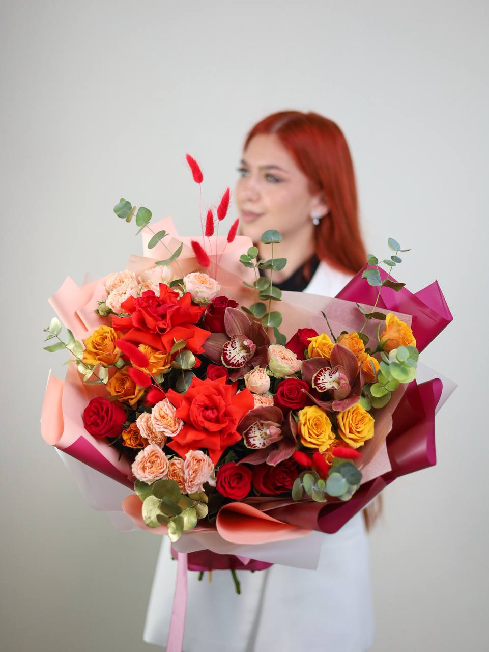 Обворожительный букет с кружевными розами — изображение 2