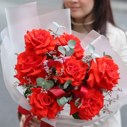 Букет кружевных роз