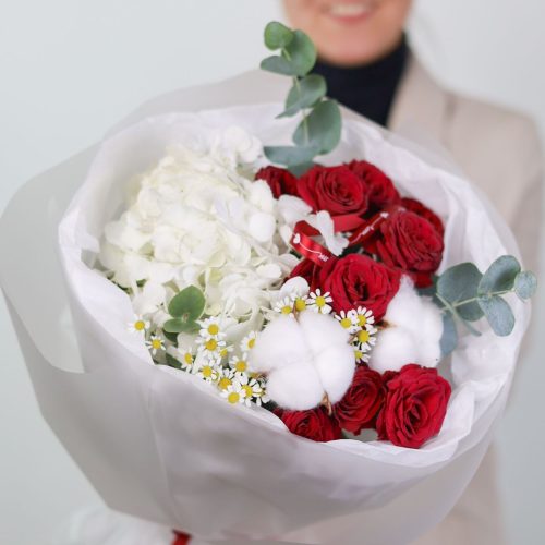 Букет с ароматной ромашкой