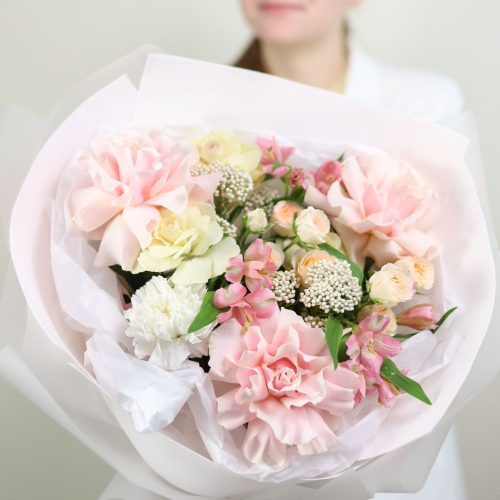 Воздушный букет с французской розой