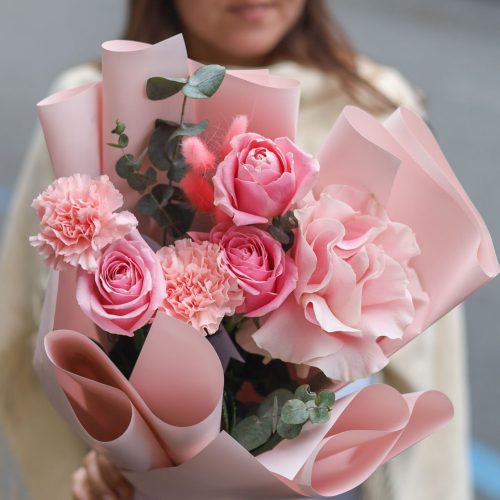 Милый букет с французской розой