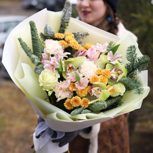 Воздушный букет с нобилисом