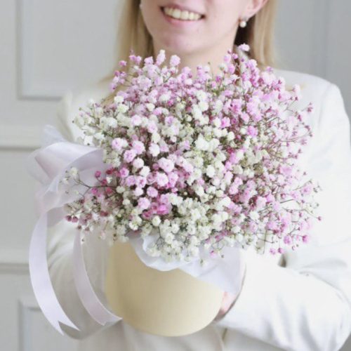 Гипсофила в шляпной коробке