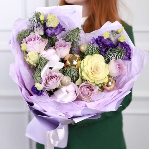 Букет " Сиреневый рассвет"