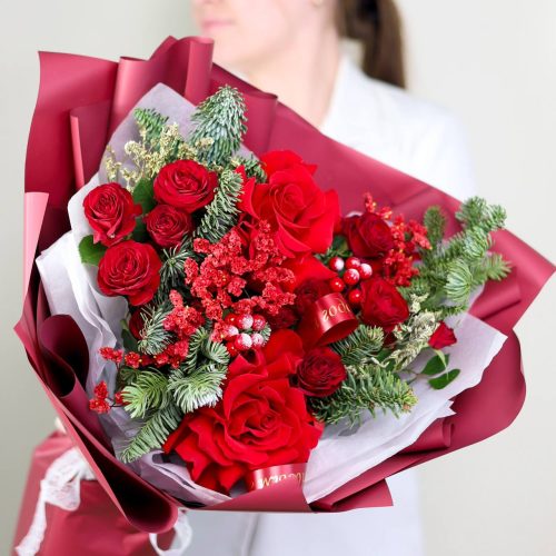 Обворожительный букет с французскими розами