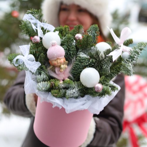 Нежная зимняя композиция