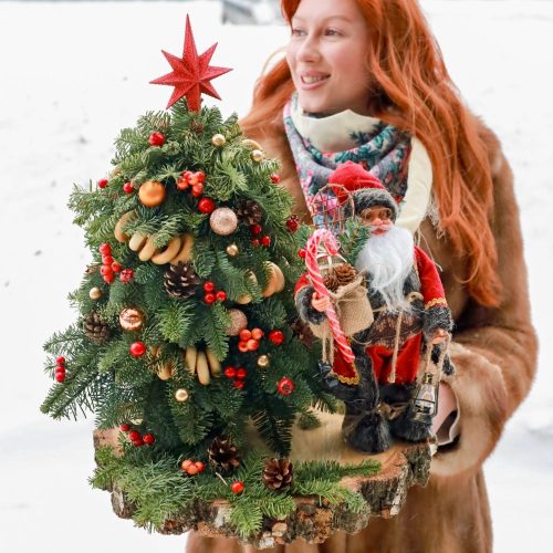 Роскошная зимняя композиция "Рождественская история"