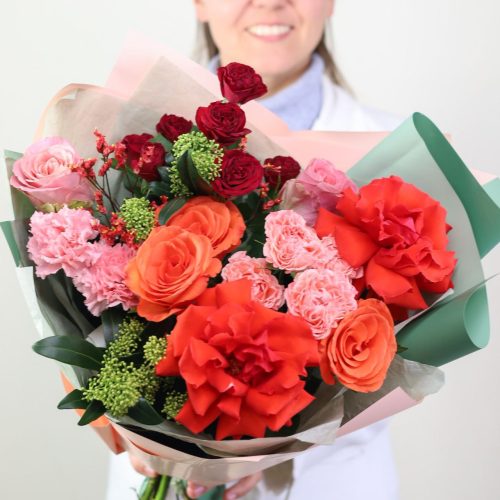 Букет с потрясающей французской розой