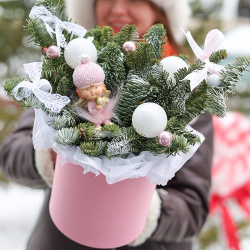 Нежная зимняя композиция