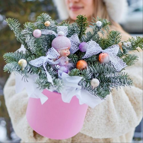 Нежная зимняя композиция