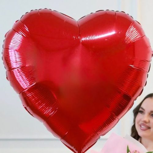Большой шар "Красное сердце"